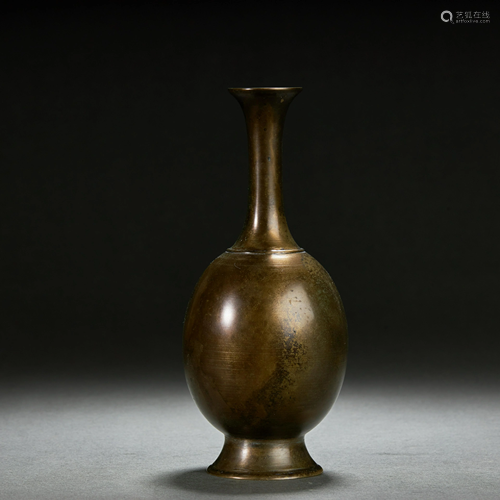 CHINESE BRONZE VASE,LIAO/JIN DYNASTY