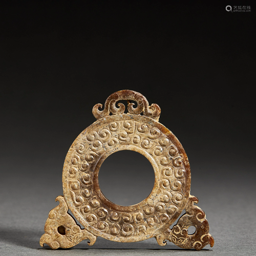 CHINESE JADE PENDANT,HAN DYNASTY