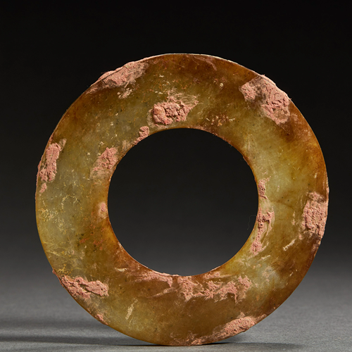 CHINESE JADE DISH JEWELRY,HAN DYNASTY