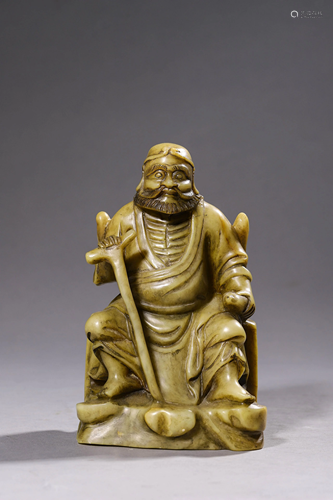 A Shoushan Immortal 'Tie Guai Li' Figurine