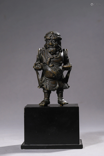 A Bronze Deity Standing Figurine