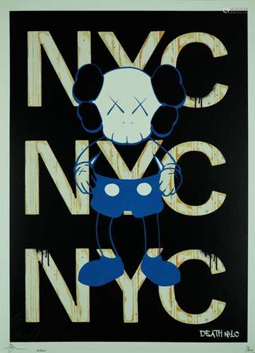 DEATH NYC 2020 KAWS（簽名：11/100版）