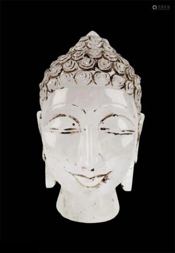 A Crystal Buddha Head