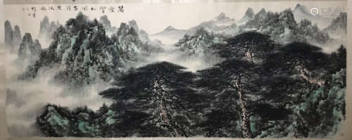 A Li xiongcai's landscape painting(without frame)