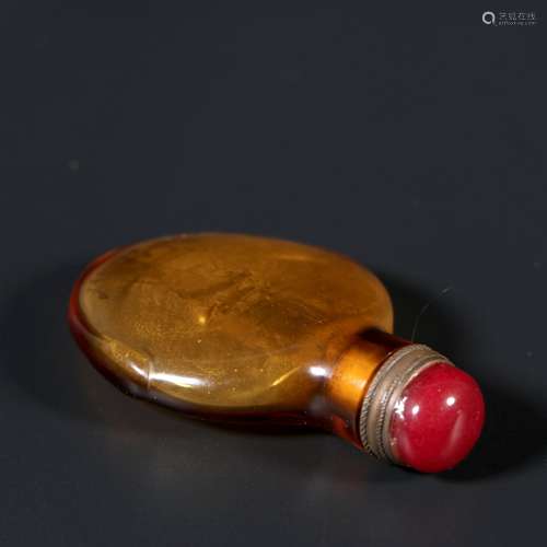 Chinese Coloured Glazed Porcelain Snuff Bottle