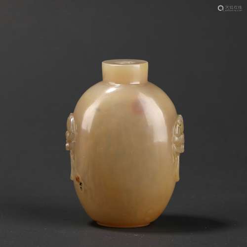 Chinese Agate Snuff Bottle