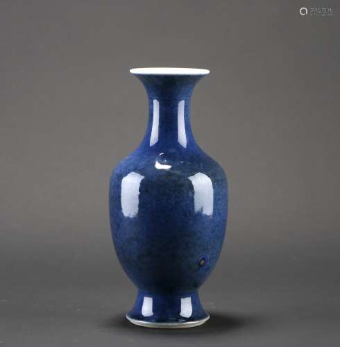 Chinese Blue Glazed Porcelain Bottle