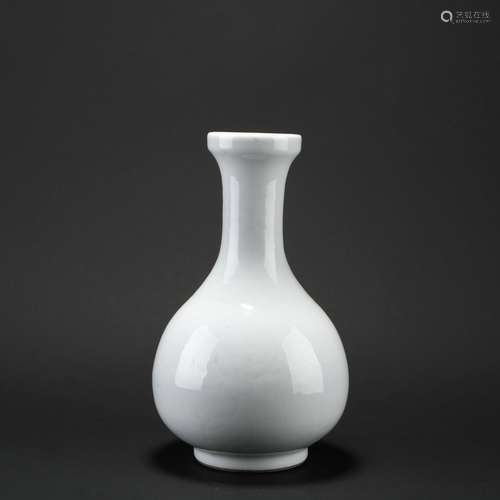 Chinese White Glazed Porcelain Bottle