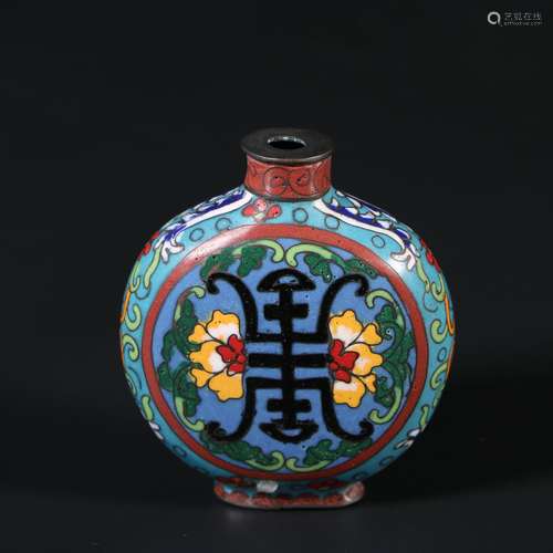 Chinese Cloisonne Snuff Bottle