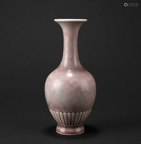 Chinese Red Glazed Porcelain Bottle