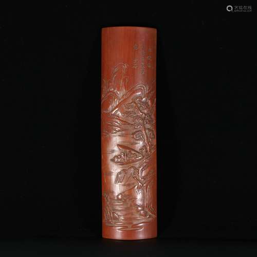 Chinese Bamboo Carving Arm Rest