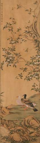 Chinese Ink Painting Of Flower And Bird -  Bian Jing Zhao