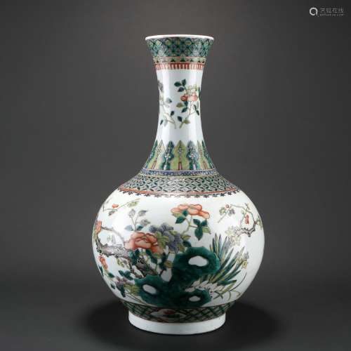 Chinese Verte Rose Porcelain 