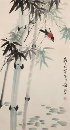 Chinese Ink Painting Of Bamboo - Huang Huanwu