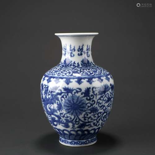 Chinese Blue And White Porcelain Bottle