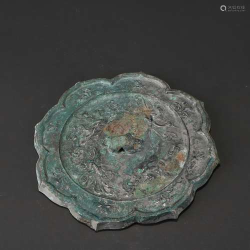 Chinese Four Beasts Bronze Mirror