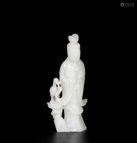 Chinese White Jade Guanyin