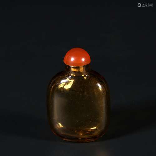 Chinese Coloured Glazed Snuff Bottle