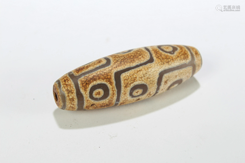 A Tibetan Religious Dzi Bead