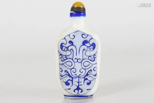 Chinese Longlife-symbol Fortune Snuff Bottle