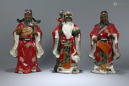 Set of Chinese Collection of Tri-fortune Porcelain