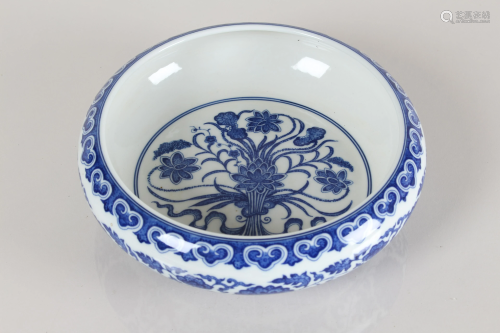 A Chinese Blue and White Ancient-framing Porcelain
