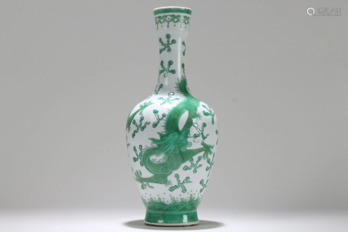 A Chinese Myth-beast Fortune Detailed Porcelain Vase