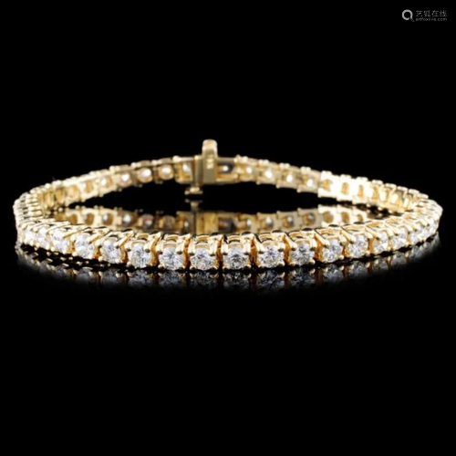 14K Gold 5.38ctw Diamond Bracelet