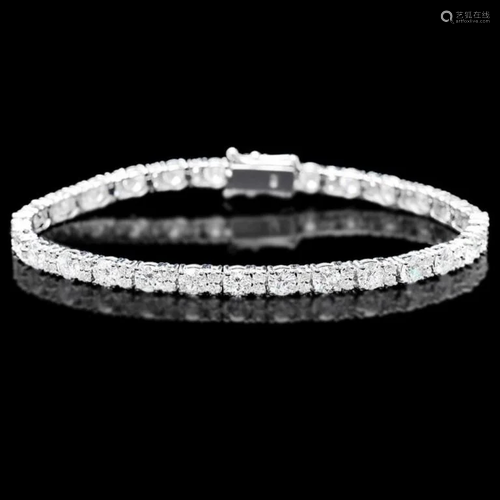 18k White Gold 9.00ct Diamond Bracelet