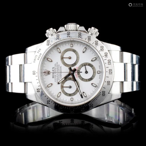 Rolex Daytona Stainless Steel Wristwatch