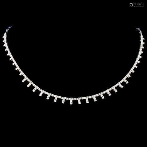 14K Gold 2.58ctw Diamond Necklace