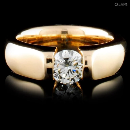 14K Yellow Gold 0.42ctw Diamond Ring