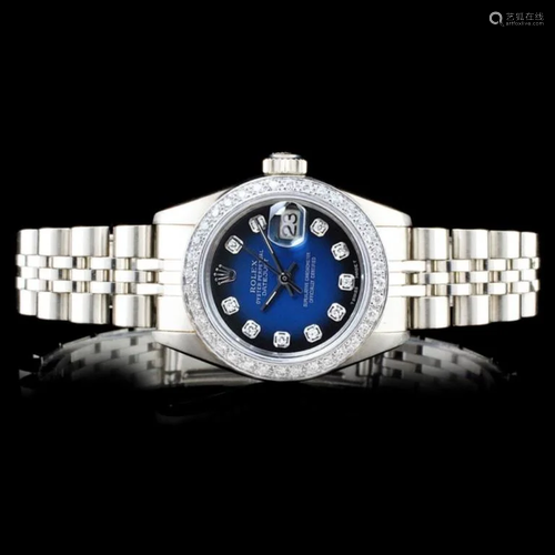 Rolex DateJust Diamond Ladies Watch