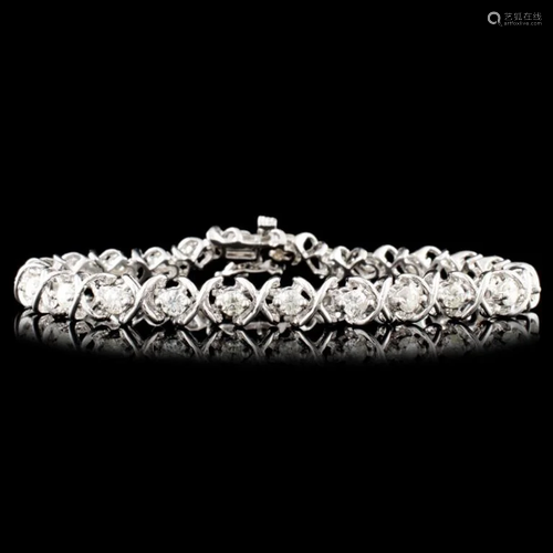 14K Gold 3.00ctw Diamond Bracelet