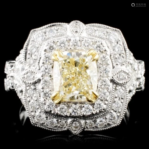 18K Gold 2.82ctw Fancy Diamond Ring