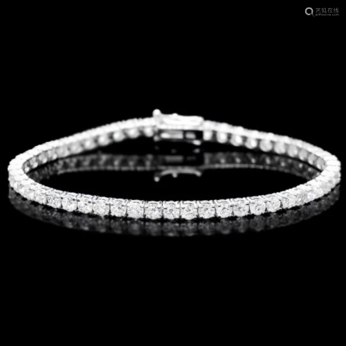 ^18k White Gold 7.50ct Diamond Bracelet