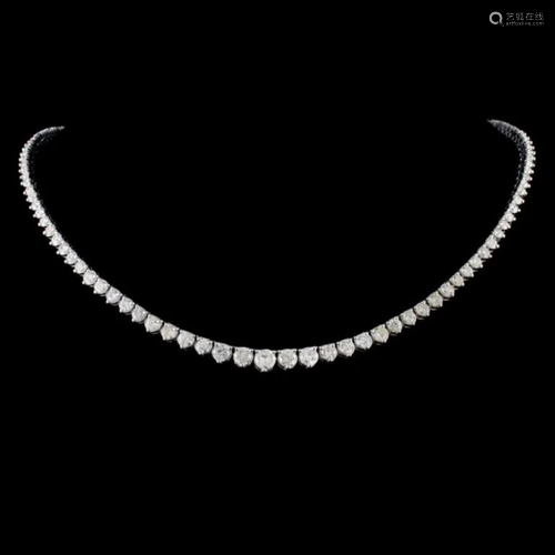 14K Gold 8.60ctw Diamond Necklace