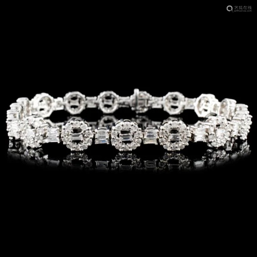 18K Gold 4.54ctw Diamond Bracelet