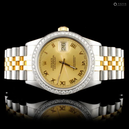 Rolex DateJust Diamond 36MM Wristwatch