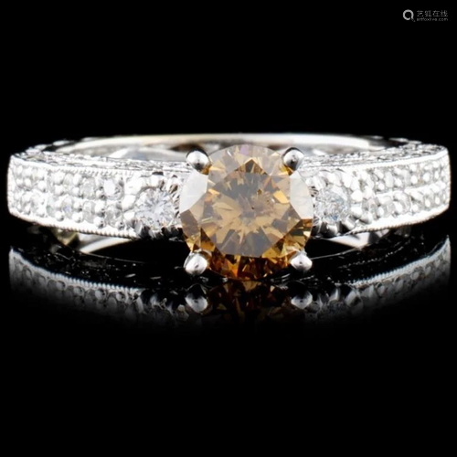 18K Gold 2.09ctw Fancy Color Diamond Ring