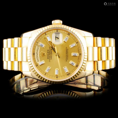 Rolex 18K YG Day-Date Presidential Wristwatch