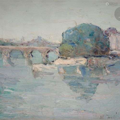 Vladimir TERLIKOWSKI (1873-1951)Le Pont Neuf, Île de la Cité...