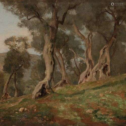 Paul SIEFFERT (1874-1957)Paysage à Tivoli, 1903Huile sur car...