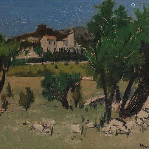 Robert HUMBLOT (1907-1962)Paysage de Provence, 1956Huile sur...