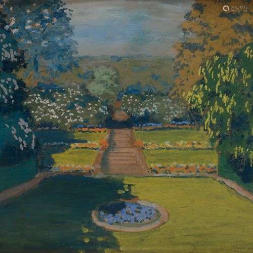 Francis JOURDAIN (1876-1958)Le ParcGouache.Signée en bas à d...