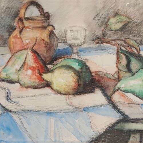 Robert-Adrien DELÉTANG (1874-1951)Nature morte aux poires, 1...