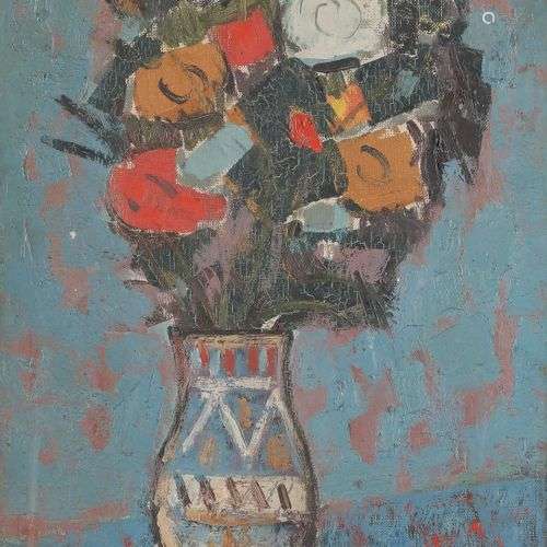 Alexander ORLOFF (1899-1979)Vase de fleursHuile sur toile.Si...