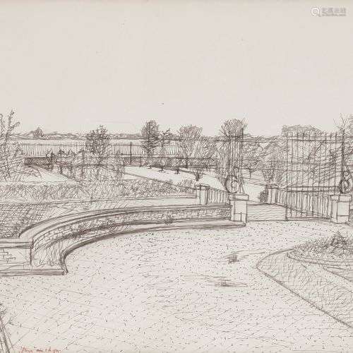 Maurice BRIANCHON (1899-1979)Le Parc du château, vers 1960En...