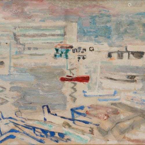 Alexandre Sasha GARBELL (1903-1970)Marine, 1958Huile sur toi...