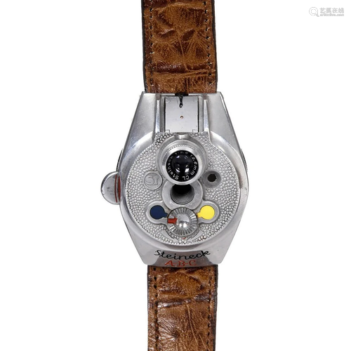 Steineck A-B-C Wristwatch Camera, 1949